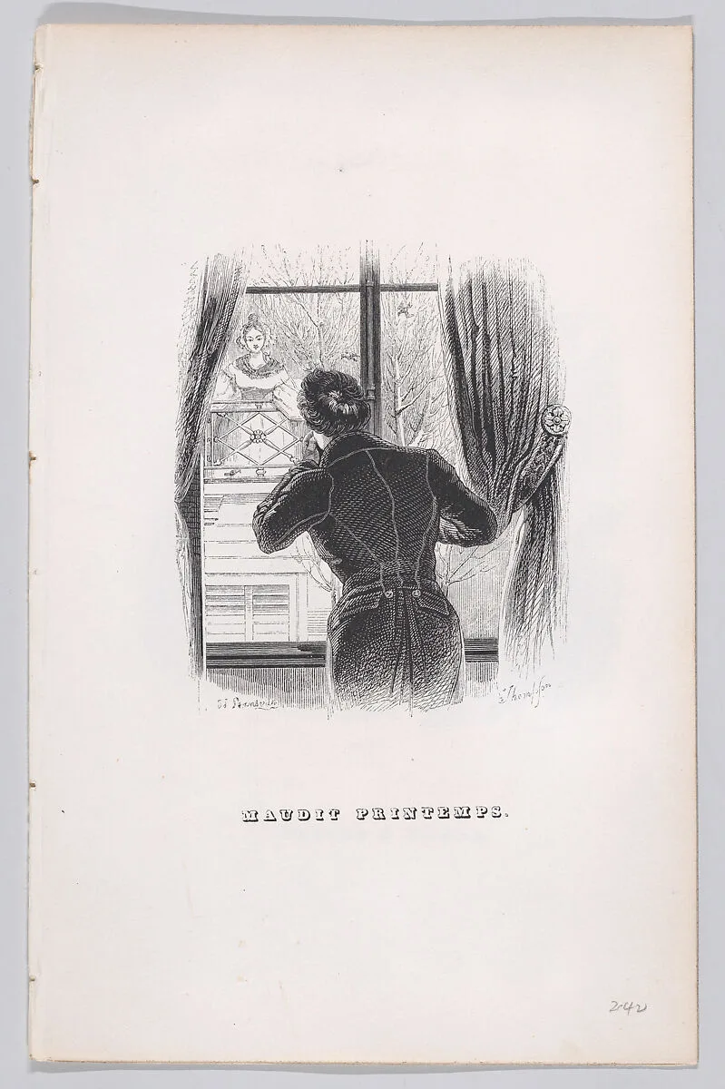"Damned Springtime" from The Complete Works of Béranger — Pierre Jean de Béranger|J. J. Grandville|Fournier & Perrotin|John Thompson