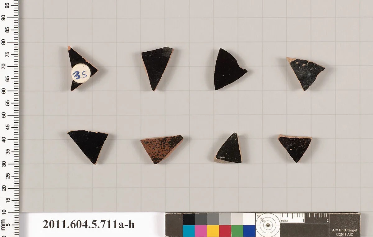 Terracotta fragments of kylikes (drinking cups) — Unknown