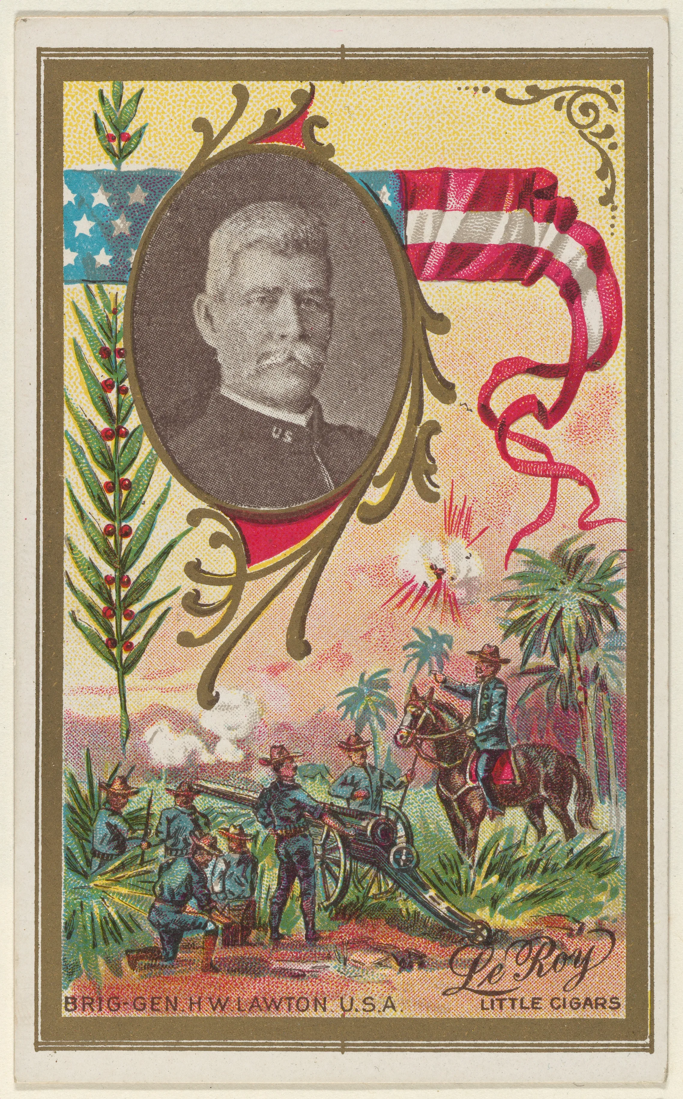 Brigadier General Henry W. Lawton, U.S. Army, from the "Generals" series (T63), issued by LeRoy Little Cigars — LeRoy Little Cigars