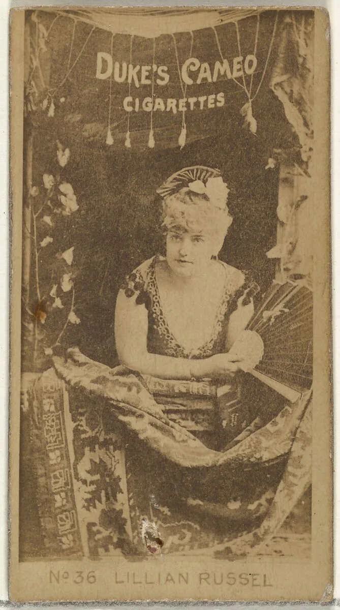 Card Number 36, from the Actors and Actresses series (N145-4) issued by Duke Sons & Co. to promote Cameo Cigarettes — W. Duke, Sons & Co.