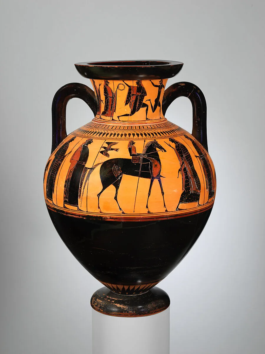 Terracotta neck-amphora (jar) — Affecter
