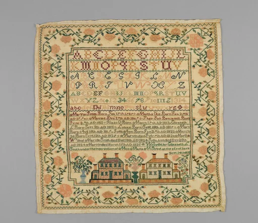 Embroidered sampler