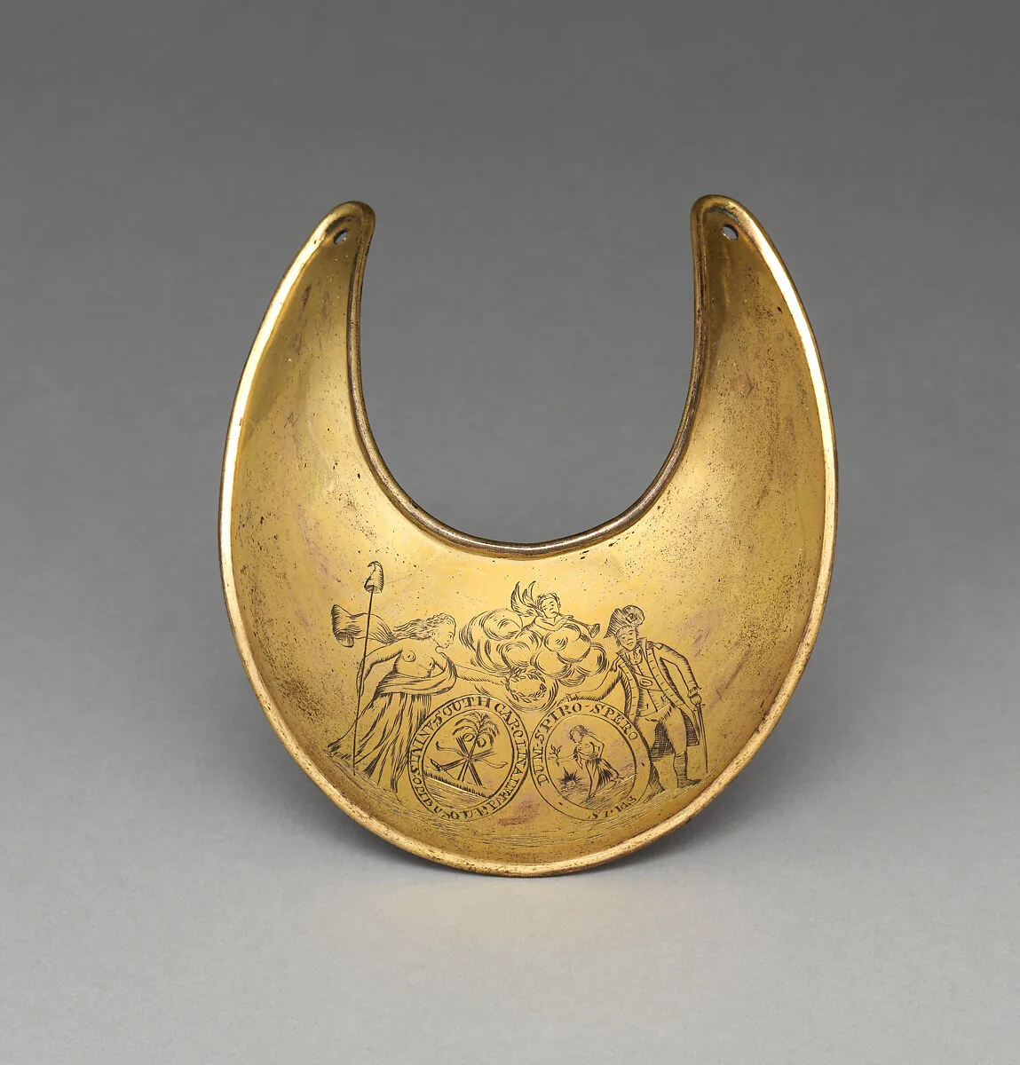 Gorget for an Officer of the South Carolina Infantry Regiment — Unknown
