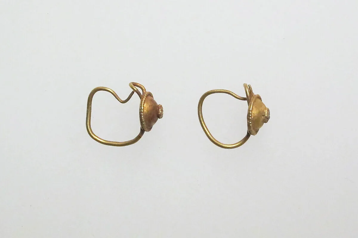 Earring with disks — Unknown