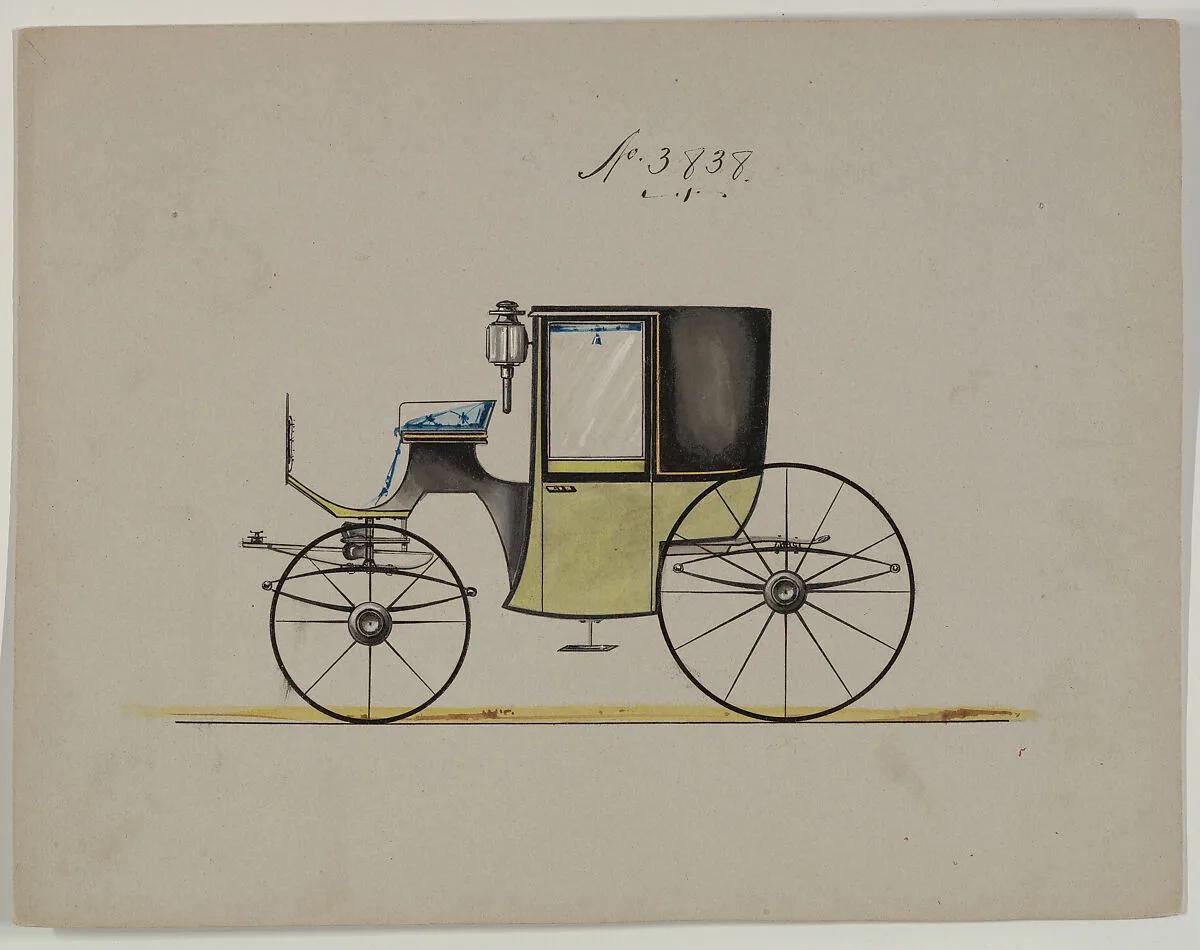 Design for Brougham, no. 3838 — Brewster & Co.