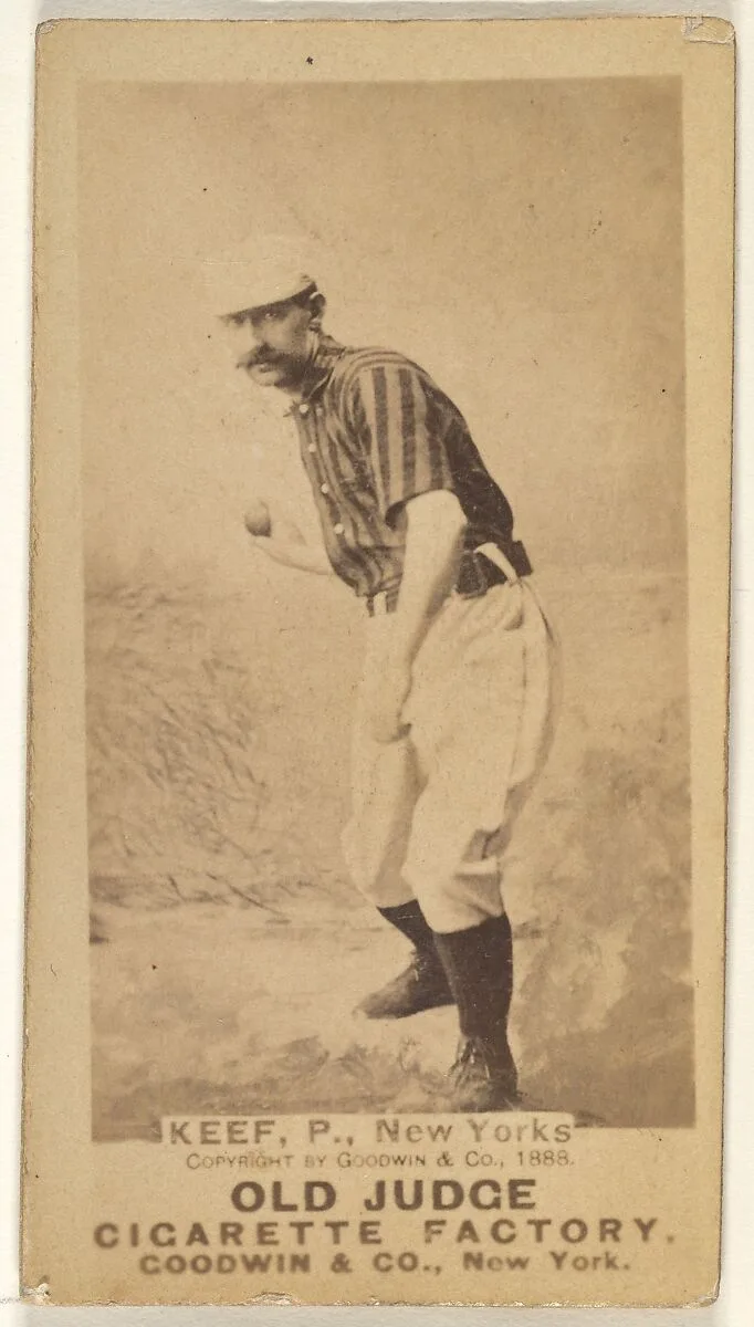 Timothy John "Tim" Keefe, Pitcher, New York, from the Old Judge series (N172) for Old Judge Cigarettes — Goodwin & Company