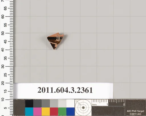 Terracotta fragment of a kylix: eye-cup (drinking cup)