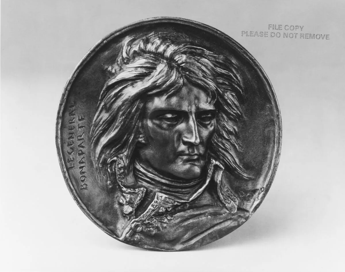 Napoleon Bonaparte, depicted about the time of his first campaign (1796) — Pierre Jean David d'Angers