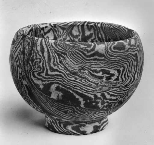 唐  絞胎釉陶杯|Cup
