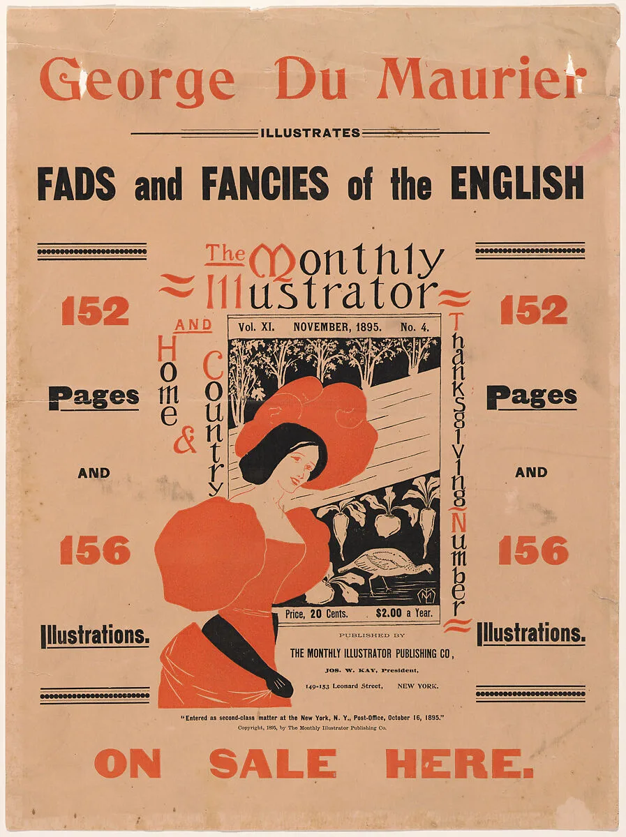 The Monthly Illustrator: November — Anonymous, American, 19th century