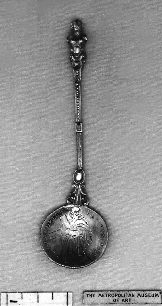 Salt or egg spoon (?) — Unknown
