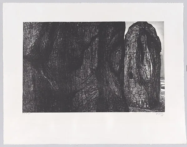 Stonehenge V; Hacked Stone — Ganymed Original Editions Ltd.|J. E. Wolfensberger, Zurich|Henry Moore