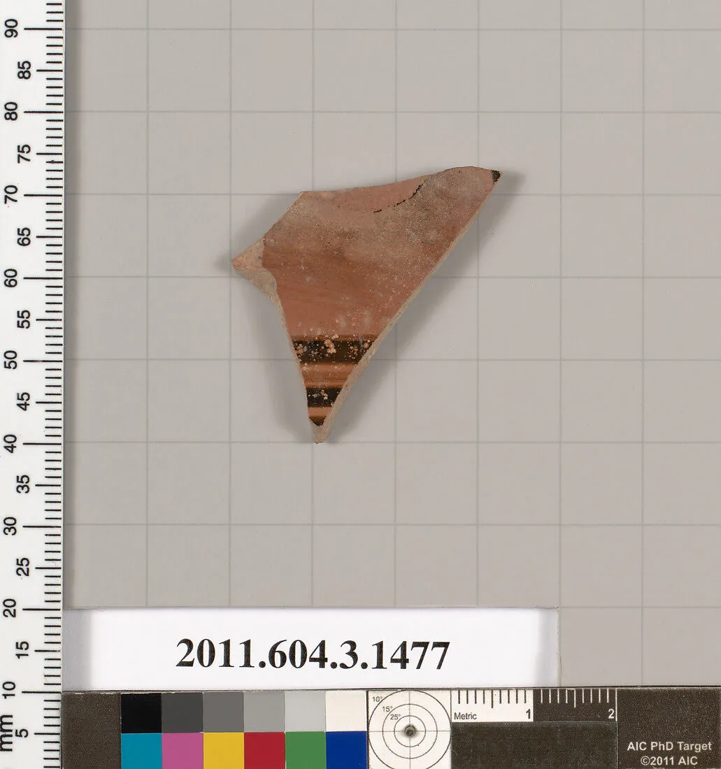 Terracotta fragment of a skyphos (deep drinking cup) — Unknown