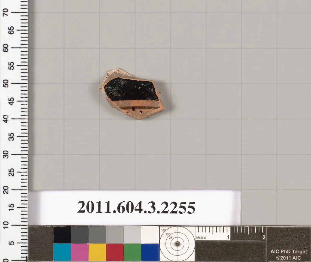 Terracotta fragment of a kylix (drinking cup) — Unknown
