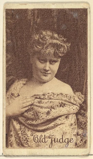 Actress from the Old Judge series (N167) for Old Judge Cigarettes