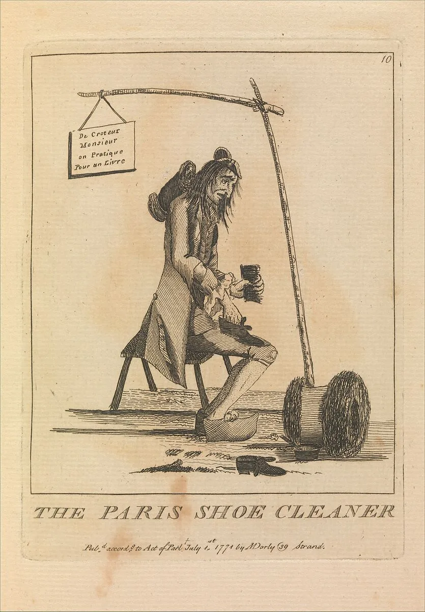 The Paris Shoe Cleaner — Matthew Darly|Mary Darly|Henry William Bunbury