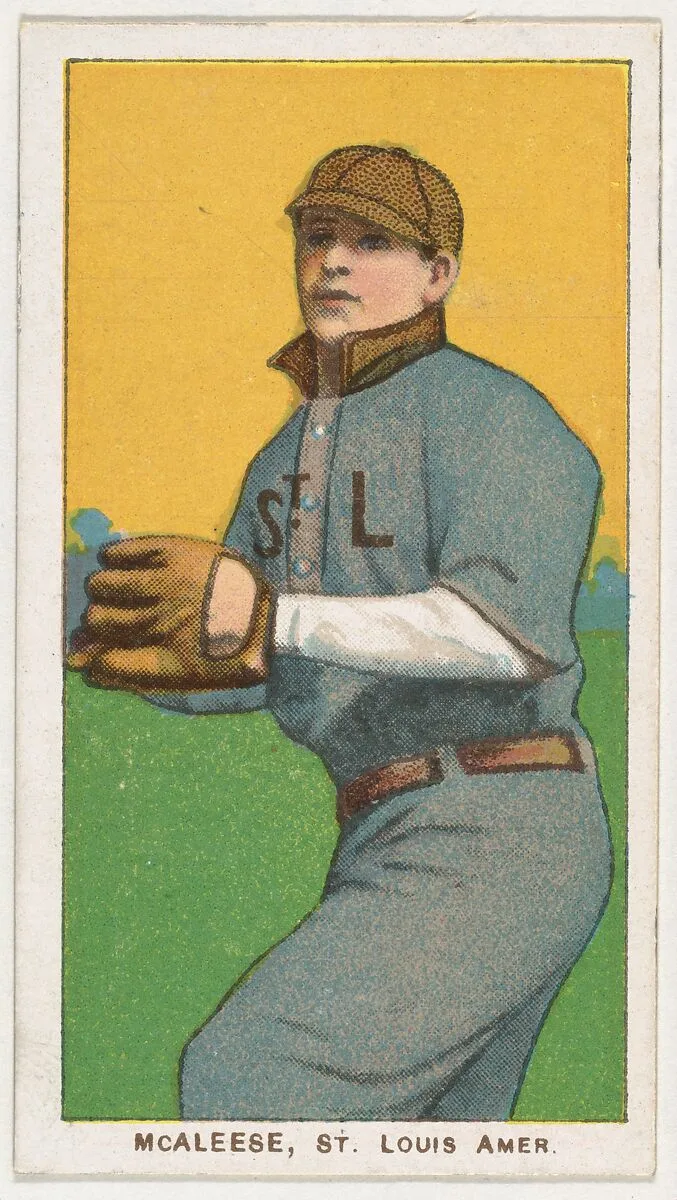 McAleese, St. Louis, American League, from the White Border series (T206) for the American Tobacco Company — American Tobacco Company