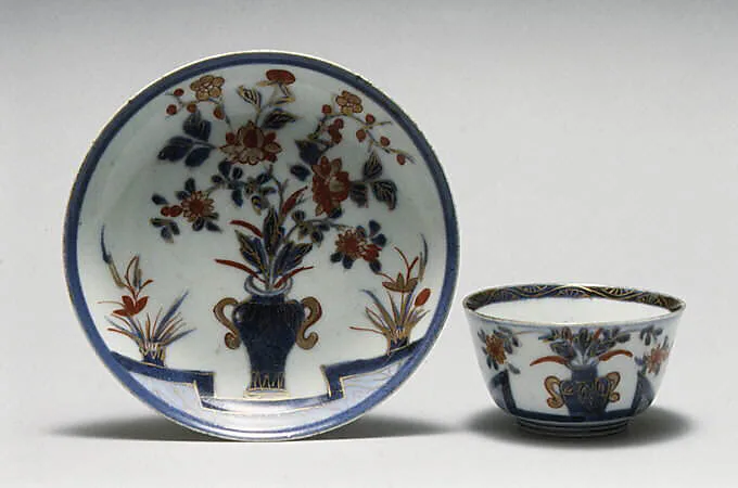 Teabowl and saucer — Unknown