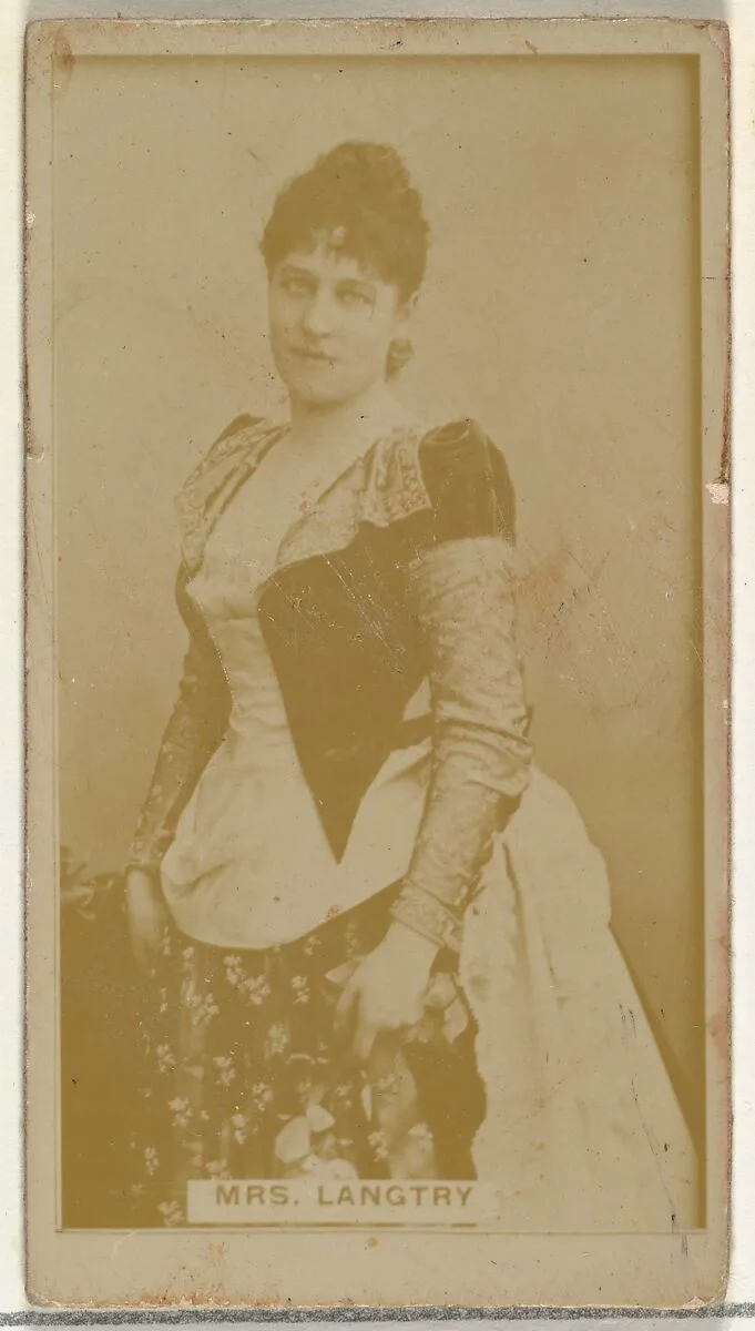 Mrs. Langtry, from the Actors and Actresses series (N145-8) issued by Duke Sons & Co. to promote Duke Cigarettes — W. Duke, Sons & Co.|American Tobacco Company