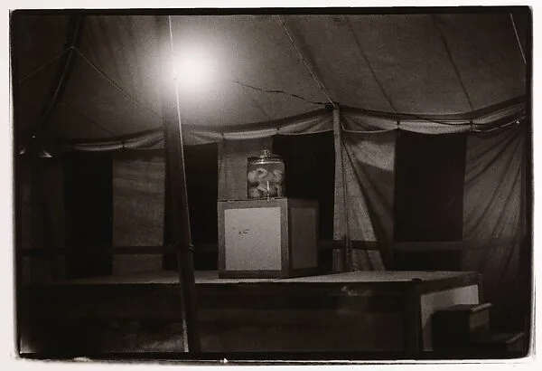 Siamese twins in a carnival tent, N.J. — Diane Arbus