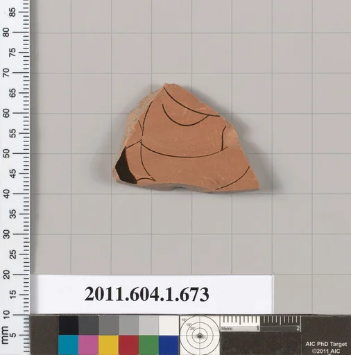 Terracotta fragment of a kylix (drinking cup)