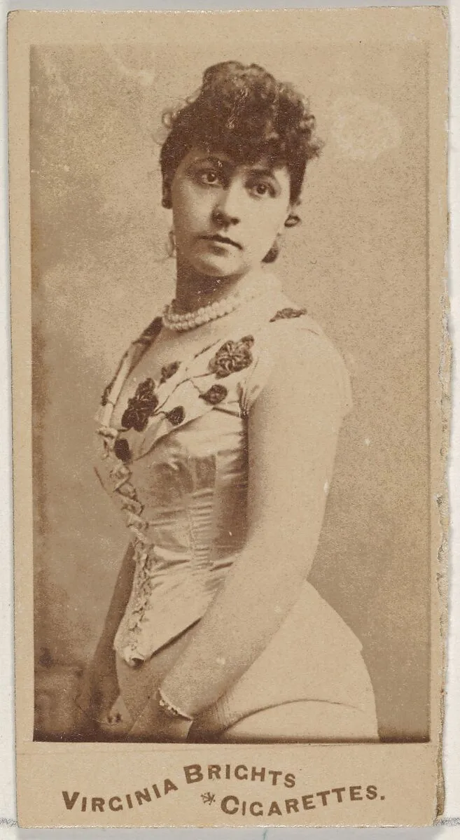 From the Actors and Actresses series (N45, Type 5) for Virginia Brights Cigarettes — Allen & Ginter