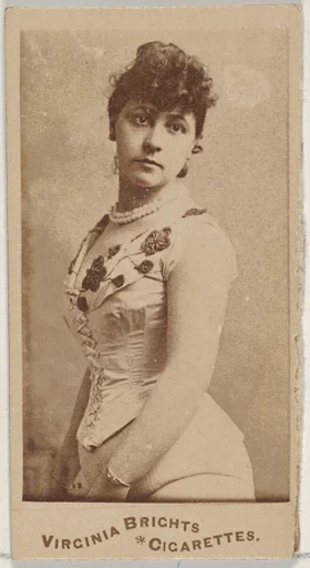 From the Actors and Actresses series (N45, Type 5) for Virginia Brights Cigarettes