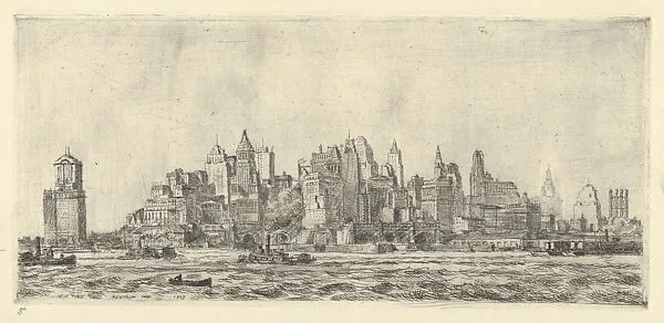 Skyline from Governor's Island — Reginald Marsh