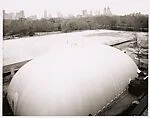 [Renovations at the Metropolitan Museum as seen from the roof]
