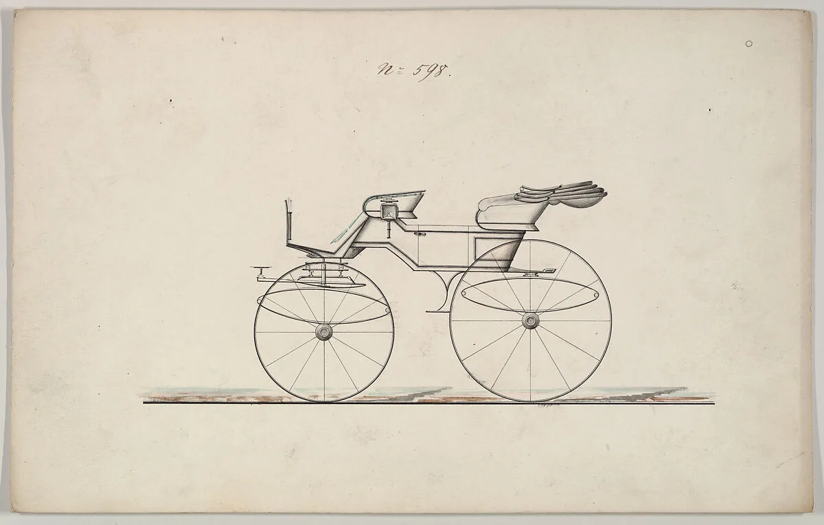 Design for Phaeton, no. 598 — Brewster & Co.
