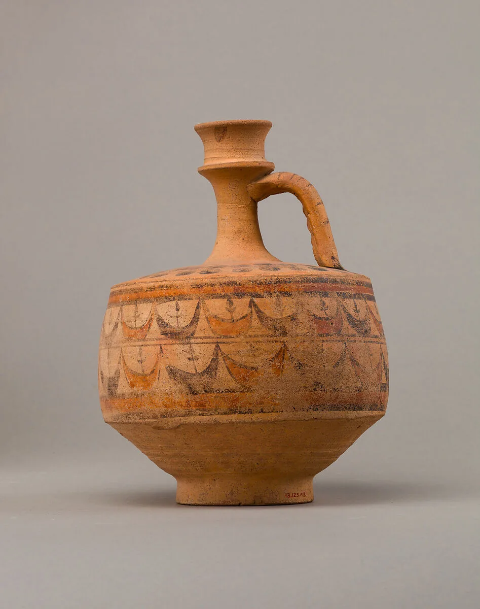 Jug with painted decoration — Unknown