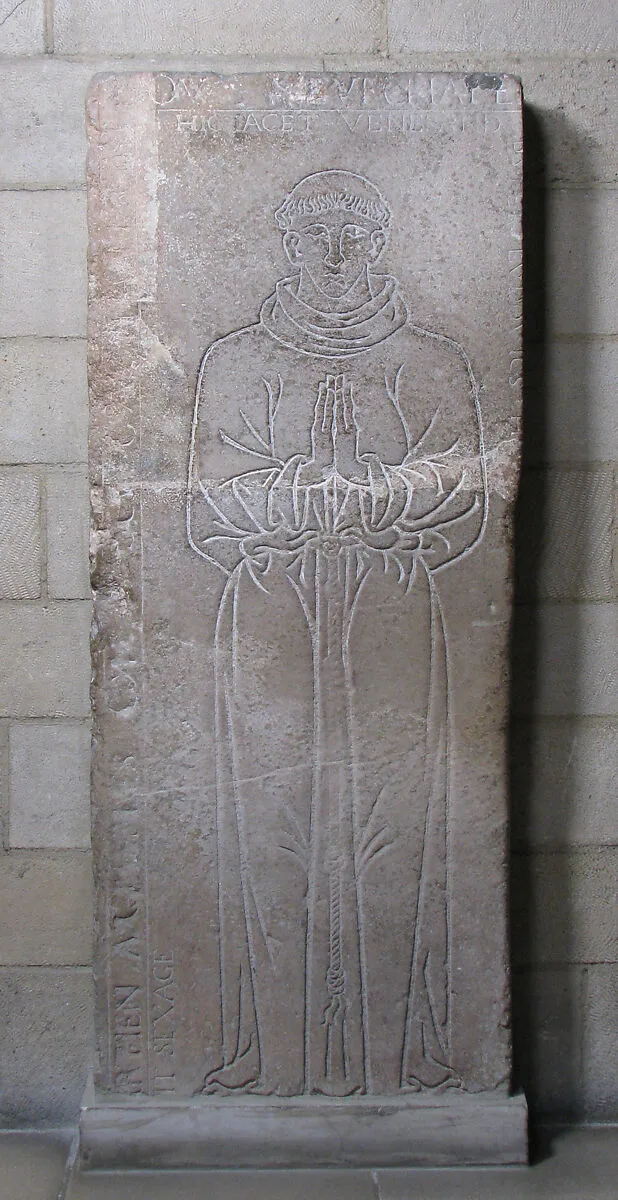 Tomb Slab of a Monk (Father Louis) — Unknown