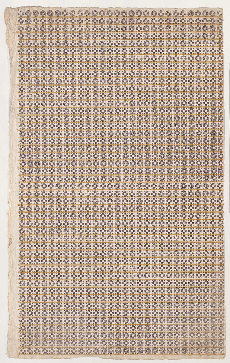 Sheet with overall abstract pattern — Anonymous