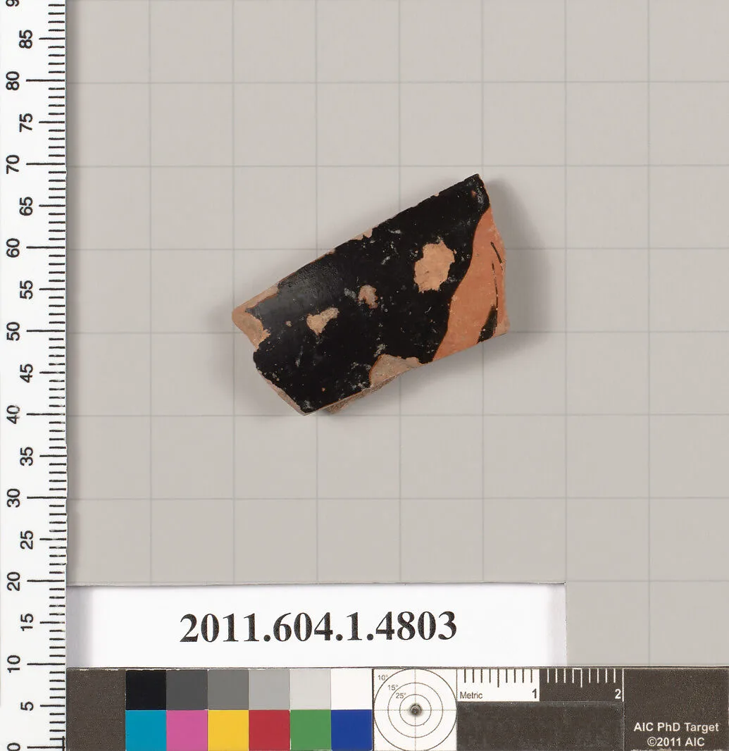 Terracotta fragment of a kylix (drinking cup) — Unknown