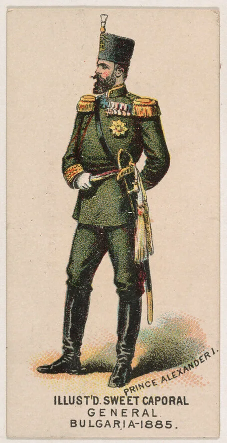 General, Bulgaria, 1885, from the Military Series (N224) issued by Kinney Tobacco Company to promote Sweet Caporal Cigarettes — Kinney Brothers Tobacco Company