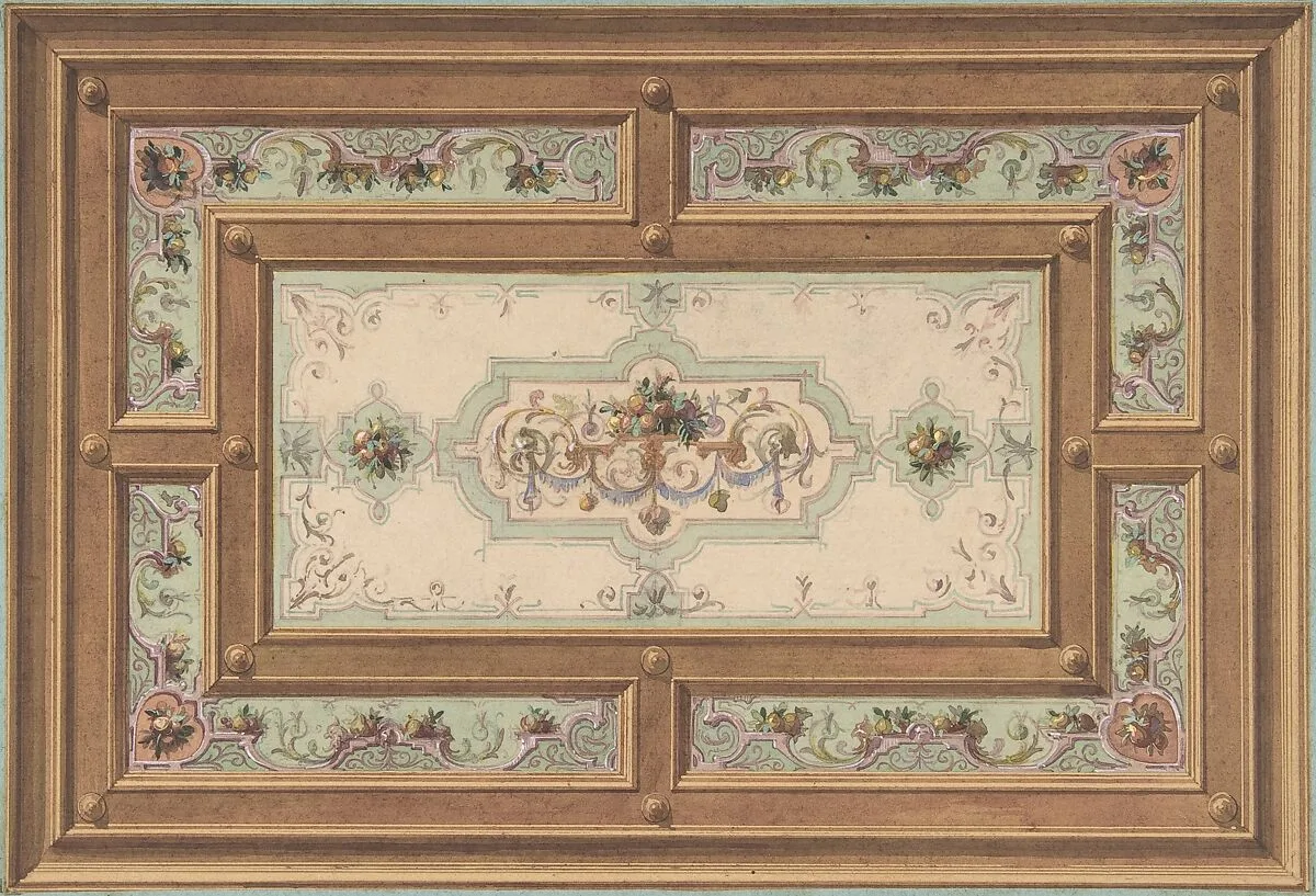 Design for a Painted Ceiling — Jules-Edmond-Charles Lachaise|Eugène-Pierre Gourdet