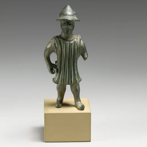 Bronze statuette of a man