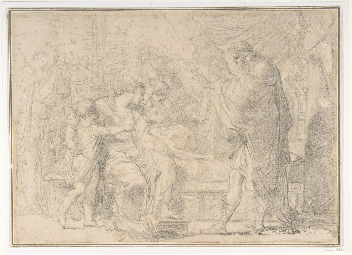 The Royal Family of Troy Mourning the Death of Hector — Gaetano Gandolfi