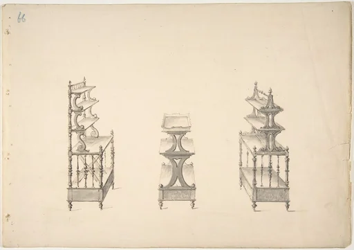 Design for Three Sets of Shelves on Casters