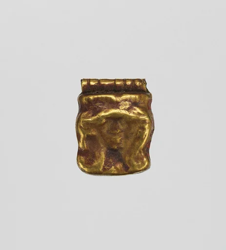 Pendant section, Hathor head (?)
