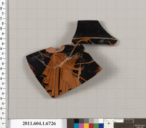 Terracotta rim fragment of a kylix (drinking cup)