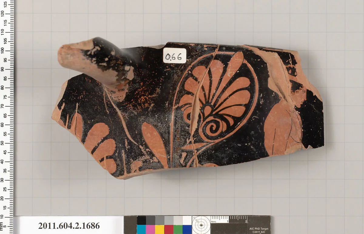 Terracotta fragment of a skyphos (deep drinking cup) — Unknown