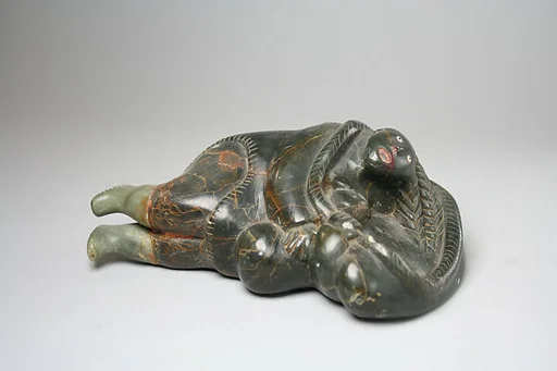 Stone Mother and Child Figure