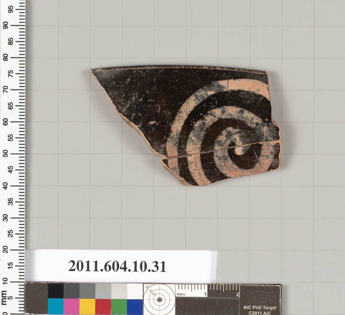 Terracotta rim fragment of a kylix (drinking cup) — Unknown