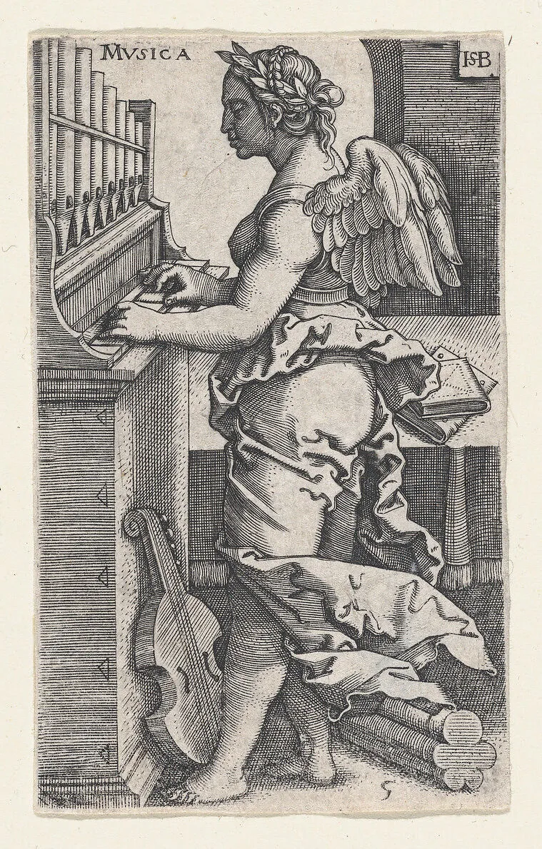 Musica, from "The Seven Liberal Arts" — Sebald Beham