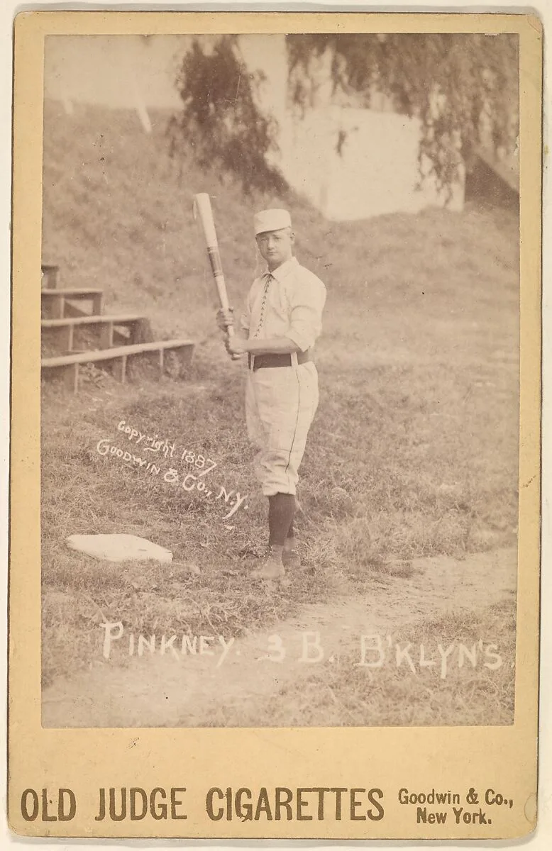 George Burton Pinkney, 3rd Base, Brooklyn, from the series Old Judge Cigarettes — Goodwin & Company