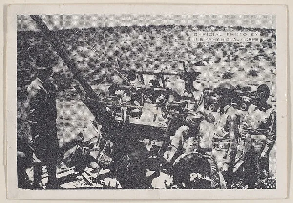 Official photo of U.S. Army Signal Corps trade card (W500) — Unknown