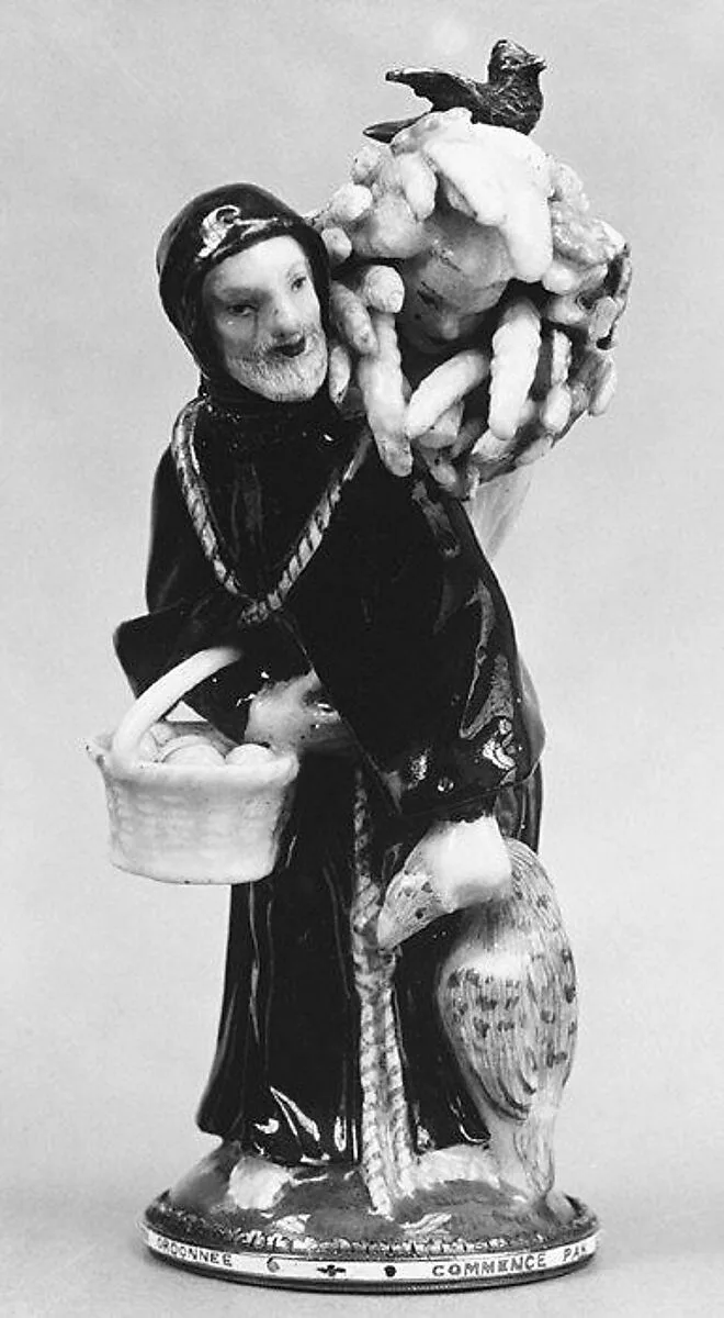 Scent bottle in the form of a monk — Meissen Manufactory