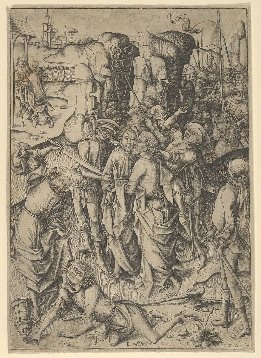 The Betrayal and Capture of Christ — Israhel van Meckenem