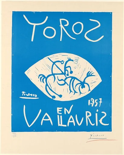Bulls in Vallauris 1957